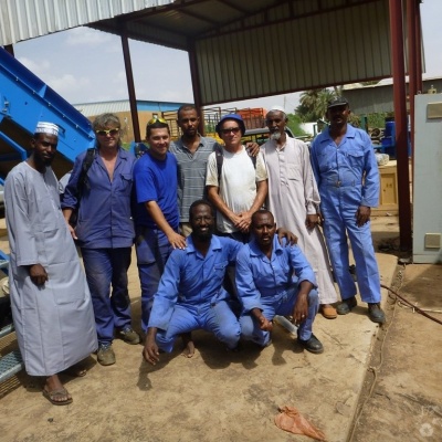 Tire shreding line for cement plant in Sudan