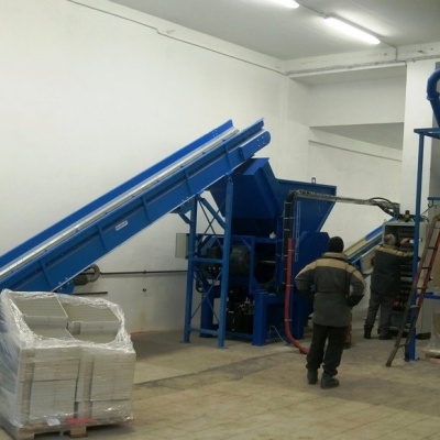 Shredding line for plastic waste Okula